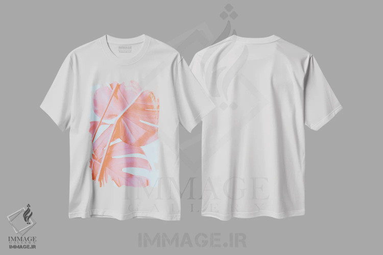 تیشرت سفید طرح دار مونسترا نارنجی ۴، تزئینی اثر استودیو ۱ایکس | immage.ir
