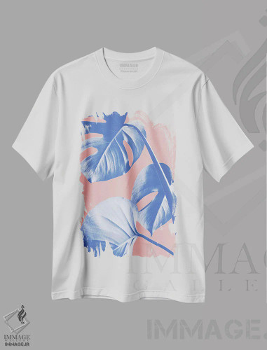 تیشرت سفید طرح دار مونسترا بنفش ۵، تزئینی اثر استودیو ۱ایکس | فروشگاه ایماژ