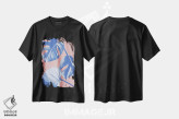 تیشرت مشکی طرح دار مونسترا بنفش ۵، تزئینی اثر استودیو ۱ایکس | immage.ir