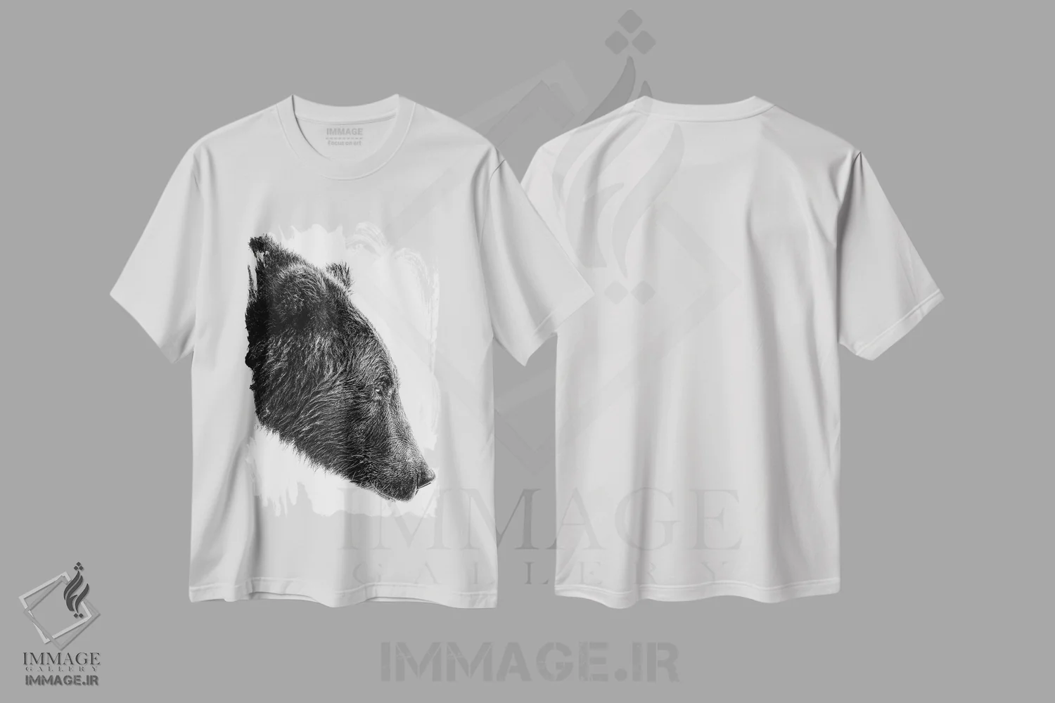 تیشرت سفید طرح دار ماهیگیر آزاد اثر انکر لی | immage.ir