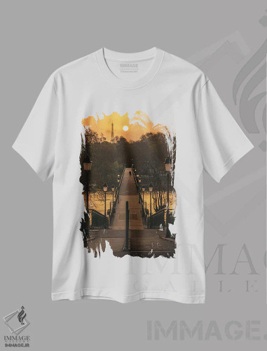 تیشرت سفید طرح دار بعضی مترها سخت تر از بقیه اند برای رسیدن به اهداف زندگی، مدیوم اثر پاسیفیکو | فروشگاه ایماژ