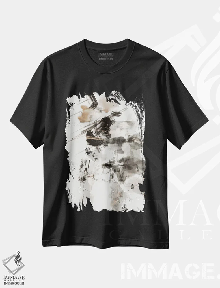 تیشرت مشکی طرح دار آشوب وحشی شماره ۴ اثر استودیو ۱ایکس ۲ | immage.ir