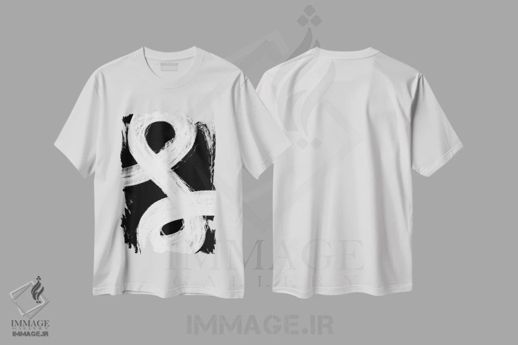 تیشرت سفید طرح دار نگاتیو شماره ۶ اثر استودیو ۱ایکس ۲ | immage.ir