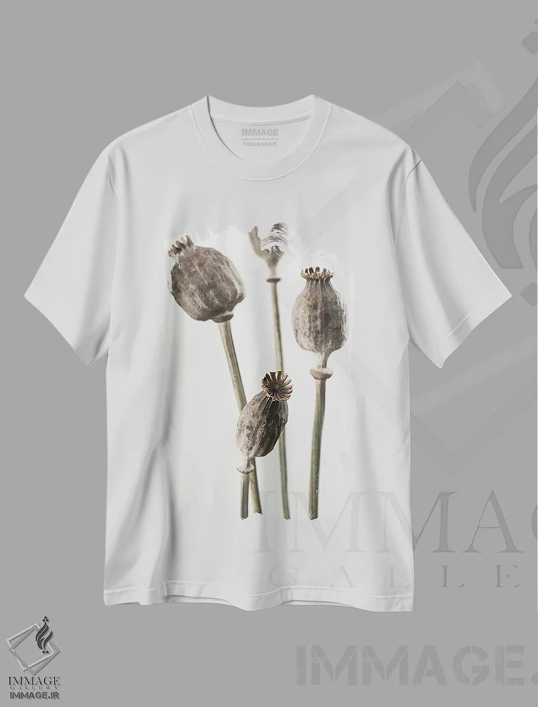 تیشرت سفید طرح دار خشک شماره ۶، مدیوم اثر استودیو ۱ایکس ۳ | immage.ir