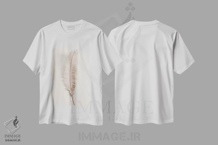 تیشرت سفید طرح دار پر شماره ۲، مدیوم اثر استودیو ۱ایکس ۳ | فروشگاه ایماژ