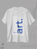تیشرت سفید طرح دار این هنر است، تزئینی اثر آتن فرِتش | immage.ir