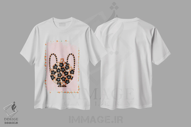 تیشرت سفید طرح دار ترکیبی ۵۶، دکور بوهمی اثر النا ریستوا | immage.ir