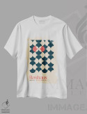 تیشرت سفید طرح دار ینی ۲، باوهاوس اثر امـل تونابویلو | فروشگاه ایماژ