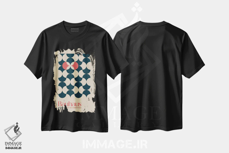 تیشرت مشکی طرح دار ینی ۲، باوهاوس اثر امـل تونابویلو | immage.ir