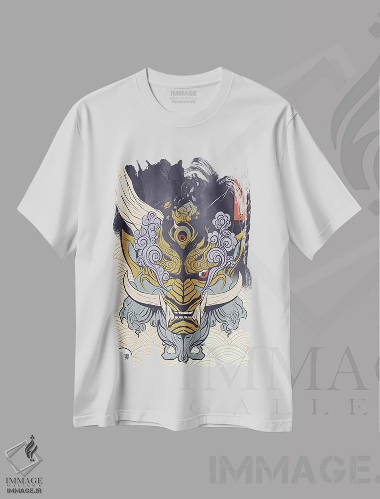 تیشرت سفید طرح دار ماسک یوکا، دکوراسیون جایگزین اثر فادیل روزه | immage.ir
