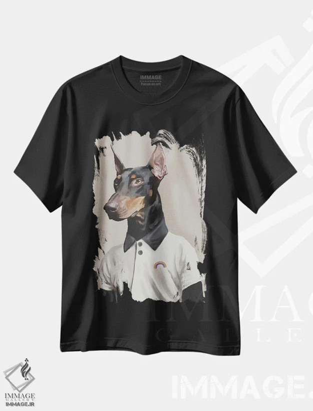 تیشرت مشکی طرح دار اوت، دکور معاصر اثر گابریلا روبرگ | فروشگاه ایماژ