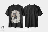 تیشرت مشکی طرح دار اوت، دکور معاصر اثر گابریلا روبرگ | فروشگاه ایماژ