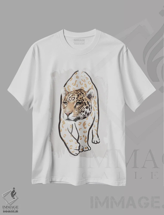 تیشرت سفید طرح دار لئوپاردو ۲، دکور معاصر اثر گابریلا روبرگ | immage.ir