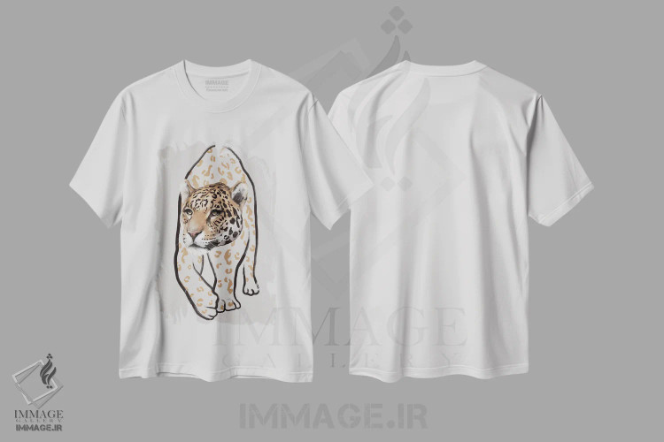 تیشرت سفید طرح دار لئوپاردو ۲، دکور معاصر اثر گابریلا روبرگ | immage.ir
