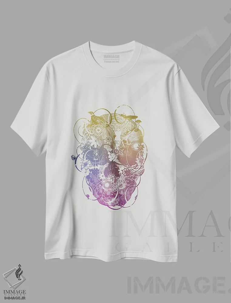 تیشرت سفید طرح دار جمجمه ۱، دکوراسیون جایگزین اثر جکو پوتکر | immage.ir