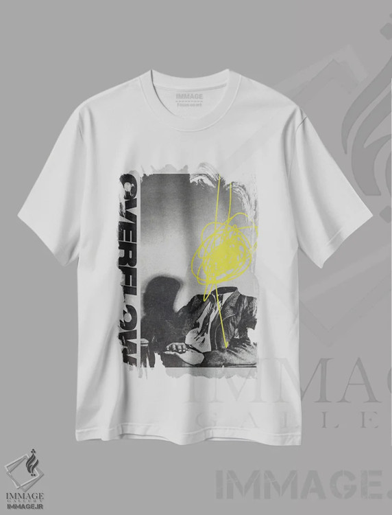 تیشرت سفید طرح دار سرریز، دکور معاصر اثر ماینهارد تاکسر | immage.ir