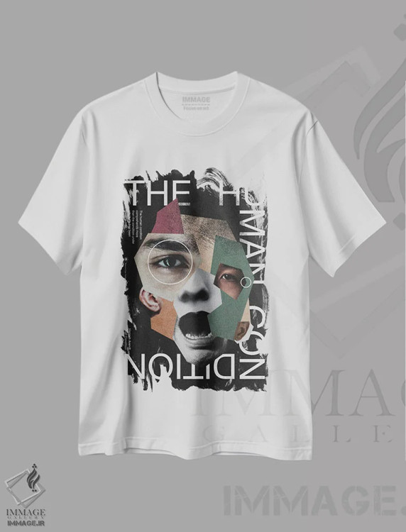 تیشرت سفید طرح دار شرایط انسانی، دکور معاصر اثر ماینهارد تاکسر | immage.ir
