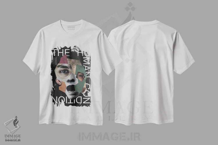 تیشرت سفید طرح دار شرایط انسانی، دکور معاصر اثر ماینهارد تاکسر | immage.ir