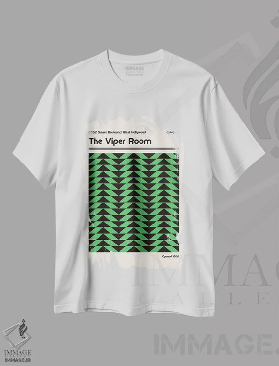 تیشرت سفید طرح دار اتاق وایپر رترو، آبستره اثر رتردروم | immage.ir