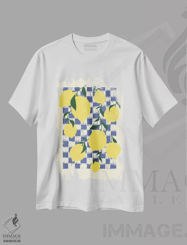 تیشرت سفید طرح دار لیموها، تزئینی اثر استودیو دولچی | فروشگاه ایماژ