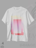 تیشرت سفید طرح دار شیب رنگ IV، تزئینی اثر استودیو می یوس | فروشگاه ایماژ