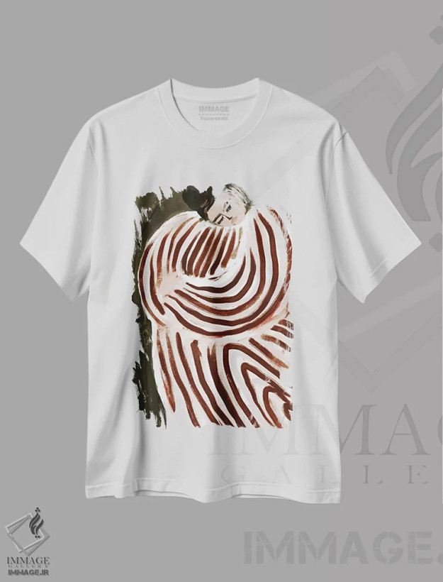 تیشرت سفید طرح دار شاهزاده خوابیده، دکور معاصر اثر تری چایلد | فروشگاه ایماژ