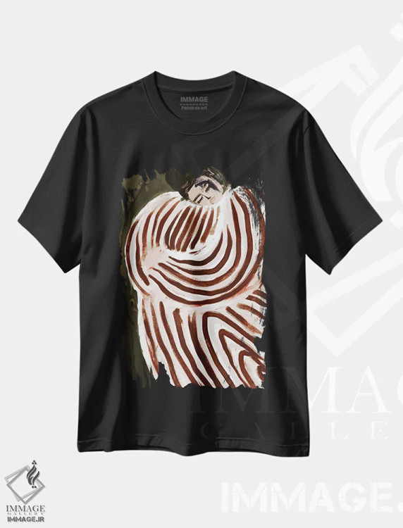 تیشرت مشکی طرح دار شاهزاده خوابیده، دکور معاصر اثر تری چایلد | immage.ir