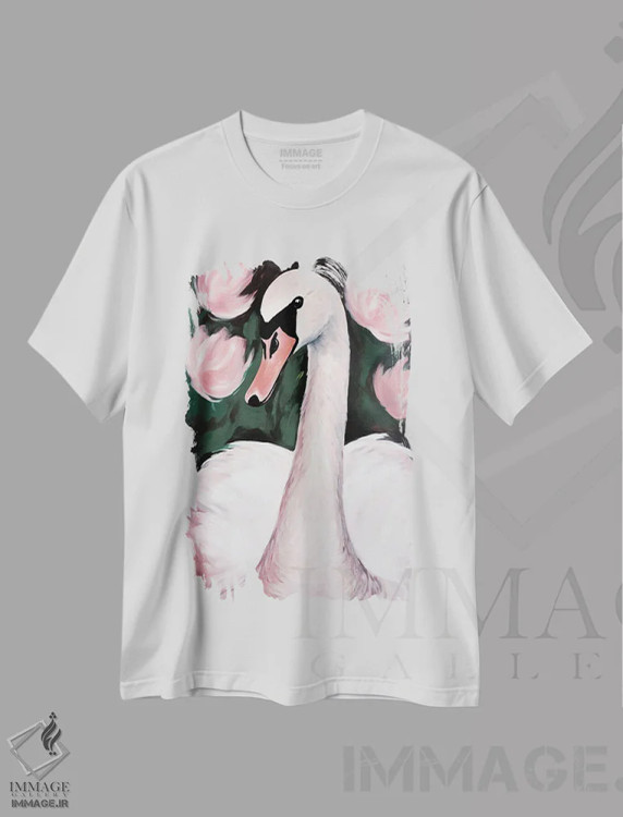 تیشرت سفید طرح دار قوی در برکه، دکور معاصر اثر تری چایلد | immage.ir