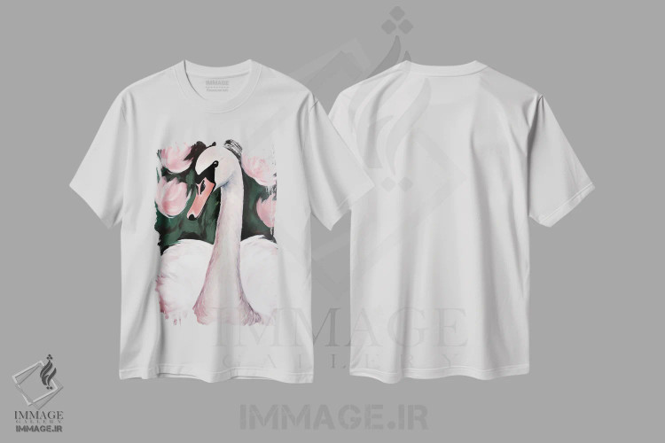 تیشرت سفید طرح دار قوی در برکه، دکور معاصر اثر تری چایلد | immage.ir