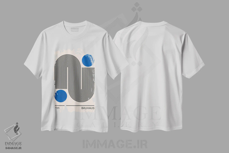 تیشرت سفید طرح دار هنر باوهاوس II، باوهاوس اثر ویتور کوستا | immage.ir