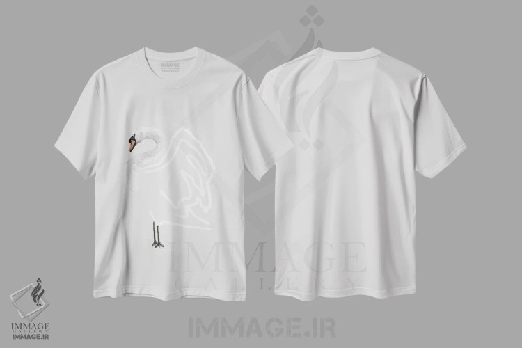 تیشرت سفید طرح دار سادگی ۲، دکور معاصر اثر گابریلا روبرگ | فروشگاه ایماژ