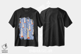 تیشرت مشکی طرح دار بااپیستاس، دکور ساحلی اثر خوتا د های | immage.ir