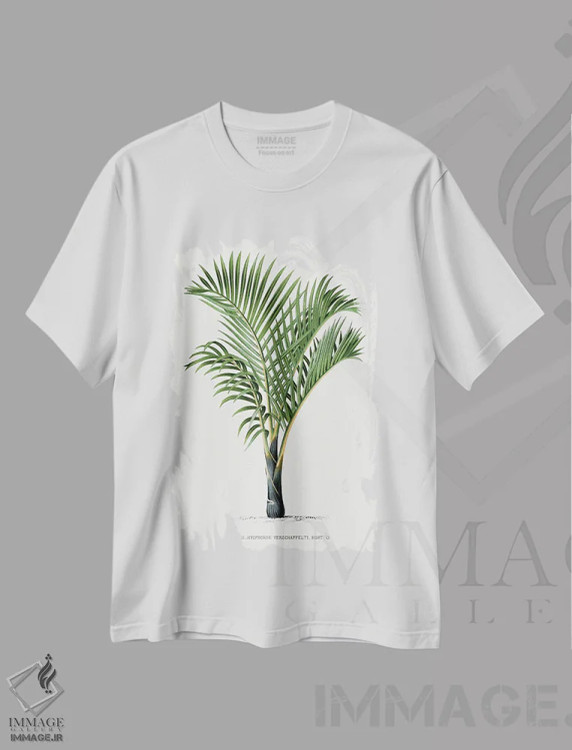 تیشرت سفید طرح دار ۱۷ هایوفورب وی، دکور ساحلی اثر له پالمیه ایستوار | immage.ir