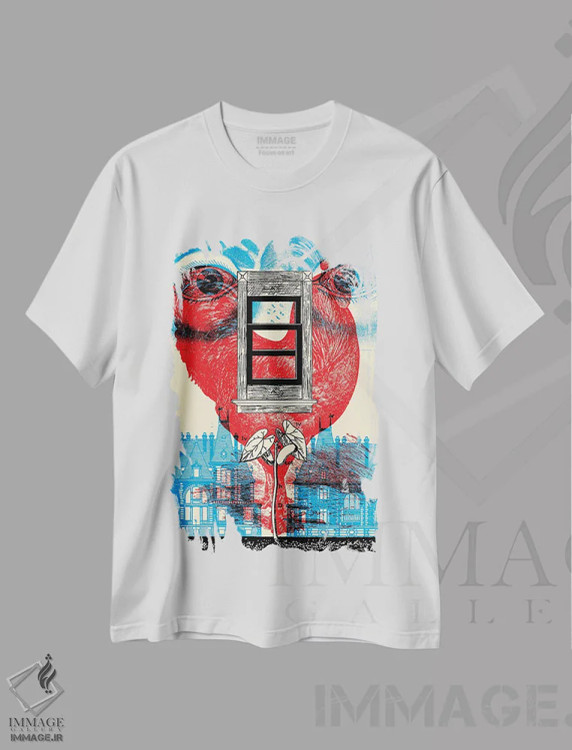 تیشرت سفید طرح دار بیداری II، دکور معاصر اثر پاول پاچولک | فروشگاه ایماژ
