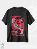 تیشرت مشکی طرح دار قهرمانی های فرمول ۱ IV، تزئینی اثر پاول پاچولک | immage.ir