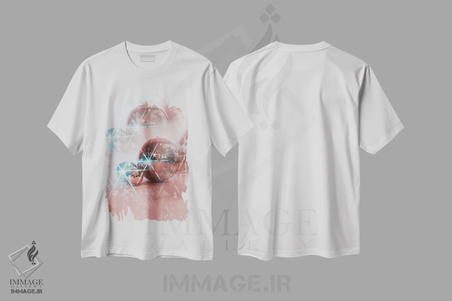 تیشرت سفید طرح دار سراب دیسکو، تزئینی اثر سامانتا هیرن | immage.ir