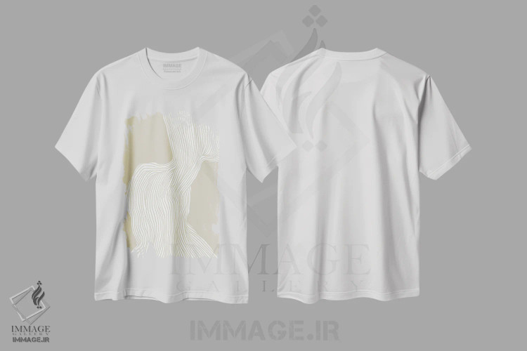 تیشرت سفید طرح دار الیاف IV اثر تری چایلد | فروشگاه ایماژ