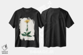 تیشرت مشکی طرح دار آرنیکای کوهستانی، گیاه شناسی پزشکی، تزئینی اثر جان استیونسون | فروشگاه ایماژ