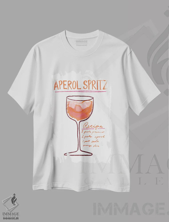 تیشرت سفید طرح دار آپرول اسپریتز II، تزئینی اثر آتن فرِتش | فروشگاه ایماژ