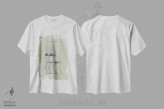 تیشرت سفید طرح دار گرافیک ارگانیک II، آبستره اثر استودیو می یوس | immage.ir