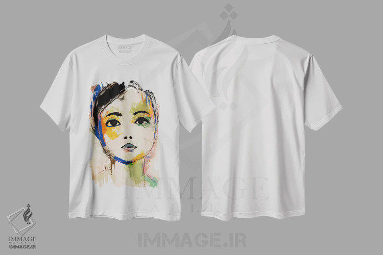 تیشرت سفید طرح دار دایا، تزئینی اثر تری چایلد | immage.ir