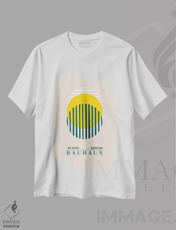 تیشرت سفید طرح دار باؤهاوس ساری کور، باوهاوس اثر امـل تونابویلو | immage.ir