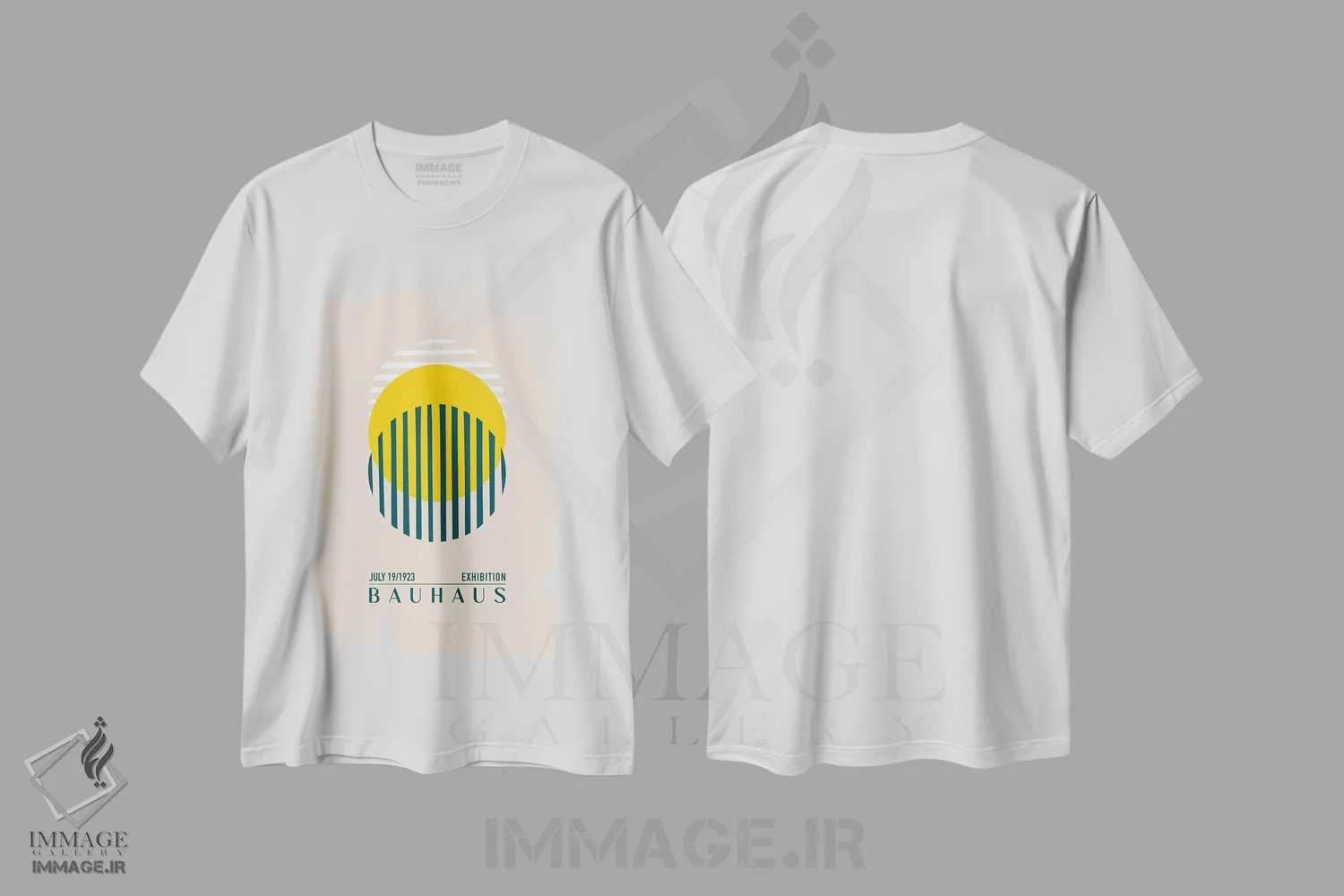 تیشرت سفید طرح دار باؤهاوس ساری کور، باوهاوس اثر امـل تونابویلو | immage.ir