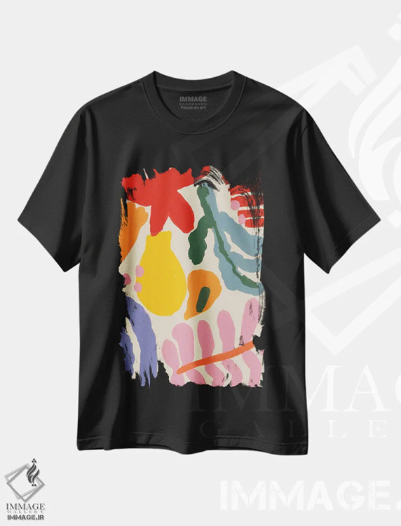 تیشرت مشکی طرح دار – تیشرت فانتزی ,تابستان خوش I اثر تری چایلد immage.ir