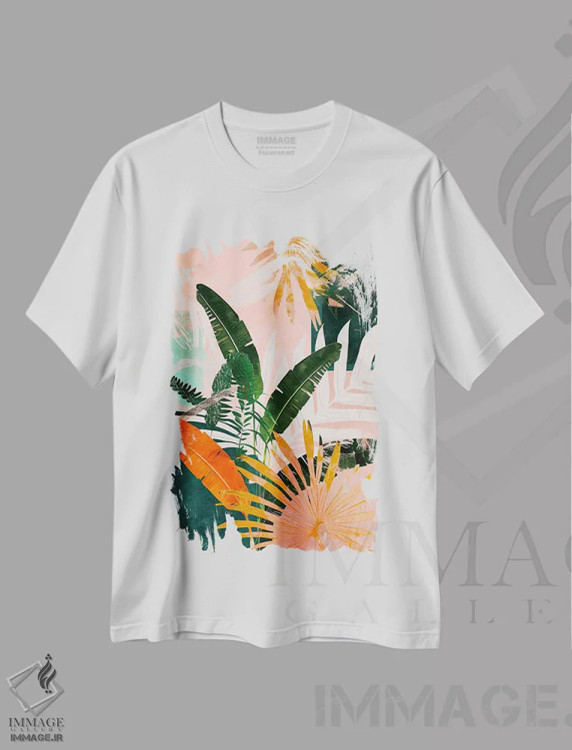 تیشرت سفید طرح دار – تیشرت طبیعت ,به جنگل VIII اثر تری چایلد immage.ir