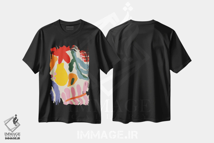 تیشرت مشکی طرح دار – تیشرت فانتزی ,تابستان خوش I اثر تری چایلد immage.ir