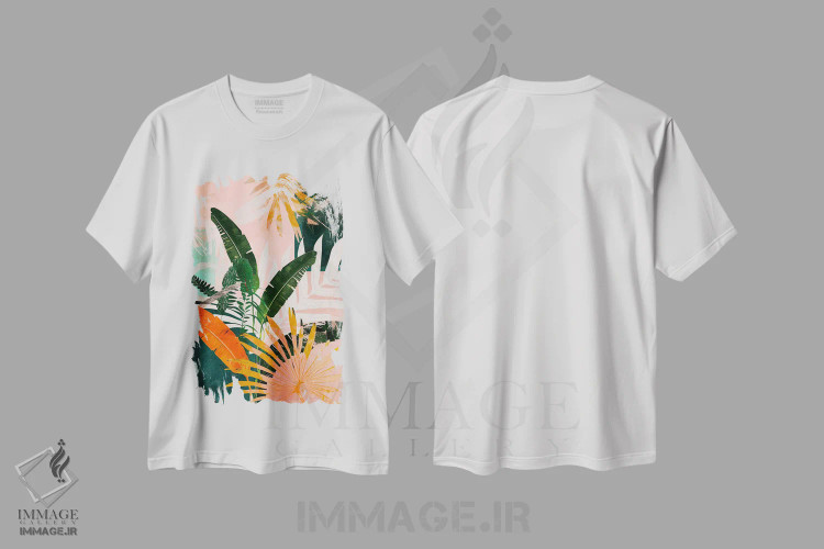 تیشرت سفید طرح دار – تیشرت طبیعت ,به جنگل VIII اثر تری چایلد immage.ir