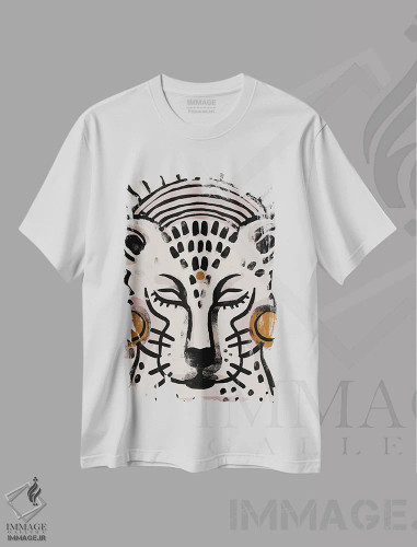 تیشرت سفید طرح دار – تیشرت حیوانات ,ببر اثر تری چایلد فروشگاه ایماژ