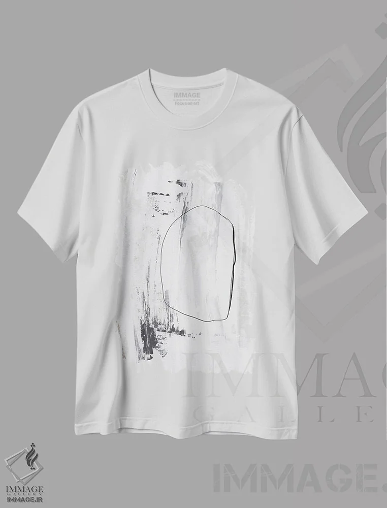 تیشرت سفید طرح دار – تیشرت مفهومی ,از صفر اثر یو پلاس می استودیو فروشگاه ایماژ