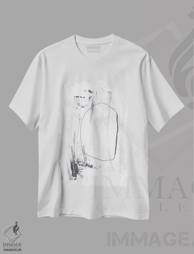 تیشرت سفید طرح دار – تیشرت مفهومی ,از صفر اثر یو پلاس می استودیو فروشگاه ایماژ